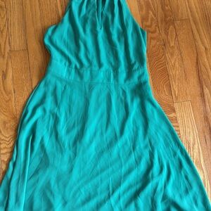 Elegant Teal Sleeveless Dress
